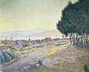 Paul Signac town at sunset saint tropez oil painting on canvas